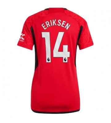 Manchester United Christian Eriksen #14 Hemmatröja Kvinnor 2023-24 Kortärmad